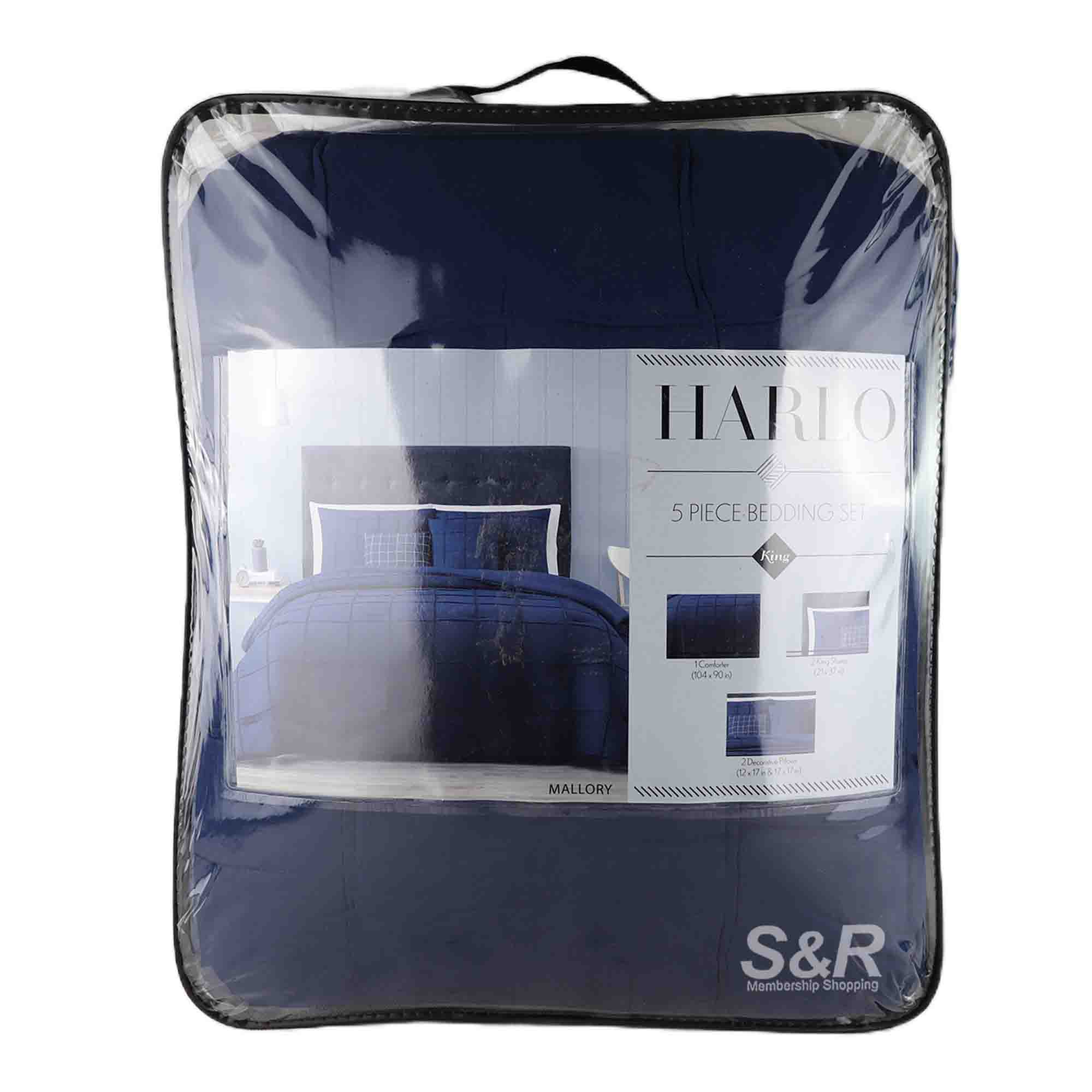 Harlo Mallory Blue King Bedding Set 5pcs Harlo Mallory Blue King Bedding Set 5pcs